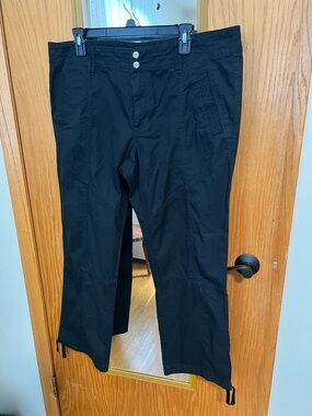 Lauren Ralph Lauren Black Straight-Leg Utility Trousers